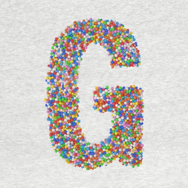 Sweet sprinkles - letter G by peggieprints